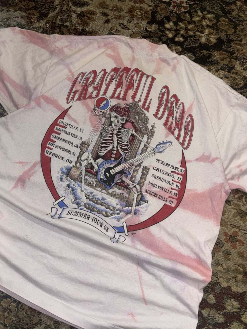 Vintage 1993 Grateful Dead Summer Tour T-Shirt XL - Picture 6 of 7